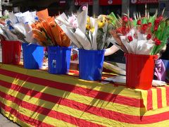 カタルーニャ地方のお祭り：Diada de Sant Jordi （守護聖人、聖ジョルディーの日）