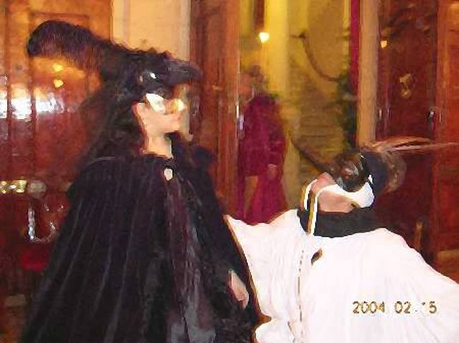 ヴェネツィアのカーニバルに参加してきました。<br />昼間は仮装して、サンマルコ広場を練り歩き、<br />夜は仮面舞踏会に行って来ました。<br />中世にタイムスリップした感じでした。