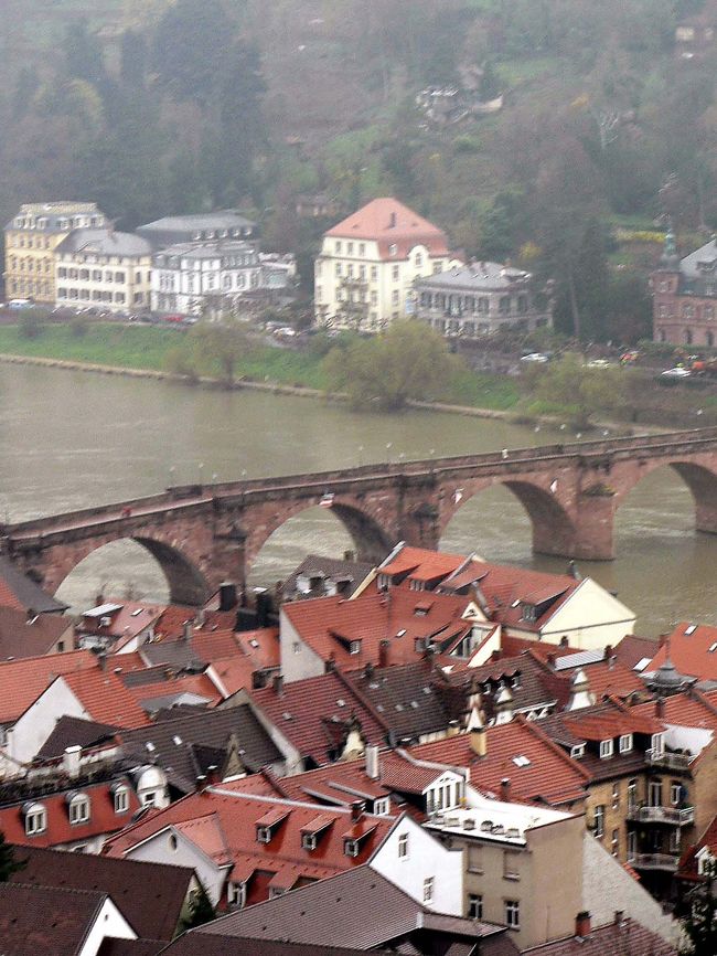 ハイデルベルクはドイツ最古のハイデルベルク大学の街として知られるがゲーテとのつながりが深いことでも有名だ。<br />ゲーテは恋人のマリアンネとともに古城やネッカー河畔を散策し、ロマンチックな青春を謳歌している。そしてネッカー川にかかる橋の上では『ここから望む眺めには世界のいずれの橋も及ぶまい』とその美しさを讃えた。ゲーテに至福のひと時を与えたこの街は確かにネッカー河畔を歩くだけで誰でも恋を語りたくなるような雰囲気を持っている。<br />（写真はハイデルベルク城から見るネッカー川）<br /><br />