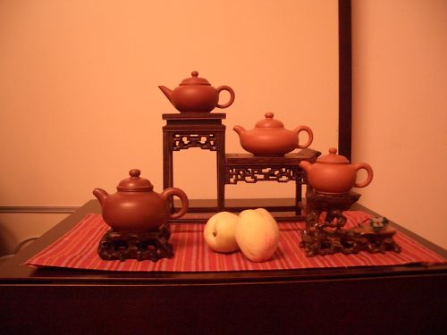 宜興窯 紫砂茶壺 在銘 煎茶道具 江上春光留此夕（中国 宜興 茶壺