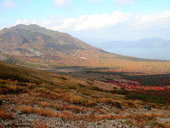 北海道、道南の旅　2005?　紅葉の支笏湖周辺