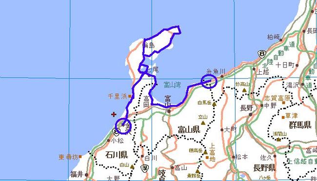 ≪国内逃走２≫→北信越…２日目親不知～能登～金沢