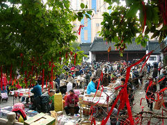 上海・寒波到来・文廟古本市＆朝の２つの市場