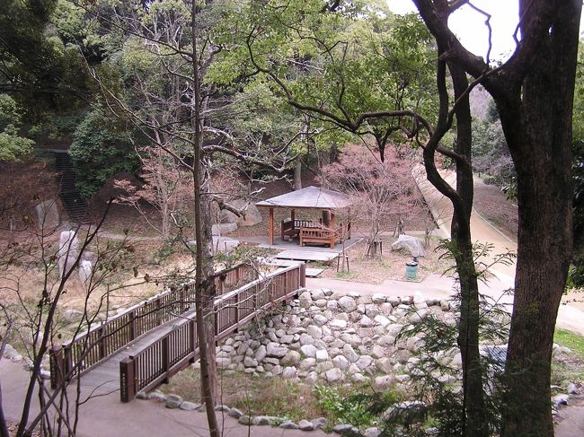 福岡市には昔から市民に愛されている大きな公園として南公園、東公園、大濠公園、西公園がある。 この中で久しく訪れていない公園として西公園があった。 当方の実家にかなり近いところとしてここ40年間は訪れていない。西公園は桜の木が3000本もあり、「日本桜百選」にも選ばれている桜の名所であり、 小学校から中学校に掛けては桜のシーズンには必ずと言っていいほど一家で訪れていたことを思い出す。 このことから今回はシーサイドももち浜の延長線上として2月19日午後に訪問した。<br />西公園は昔ながらの、叉変わり行く博多湾の展望には優れている場所であることが確認できた。また、40年前には知らなかった色々な石碑等の歴史跡があることがわかり、有意義なウォーキングであった。<br /><br />(行程)西公園入り口〜西公園(立帰り天満宮〜光雲神社〜中央展望台〜紅葉谷〜光雲神社〜立帰り天満宮)〜福岡ドーム〜西新〜実家<br /><br />歩行距離:12キロ,所要時間:4時間<br /><br /><br />*写真は西公園の紅葉谷の風景