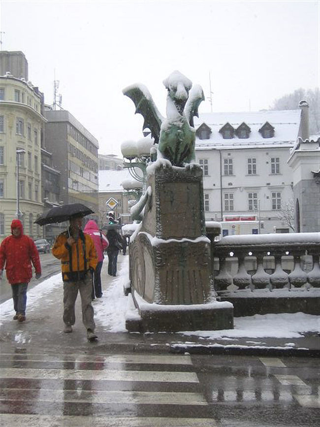 スロベニア編２：雪のリュブリャナ～中欧4カ国周遊＋ヴェネツィアカーニバル～