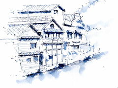 タイ・バンコク・運河素家群(ｽﾗﾑ)・・