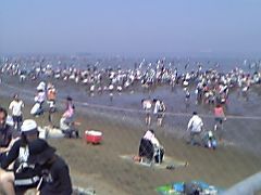 おっさん三人で潮干狩りー富津海岸