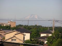 我が家からの冨士山その２９束の間の冨士山