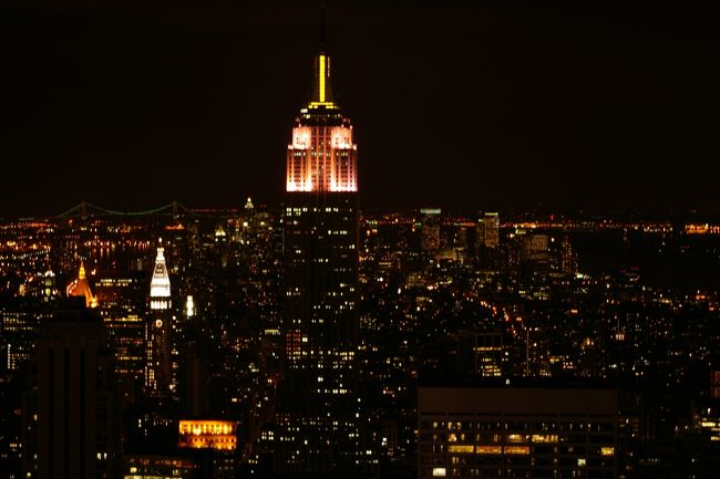 ロックフェラーセンター展望台からのニューヨーク　マンハッタンの夜景です。<br /><br />その他ニューヨーク旅行記については、<br />http://ameblo.jp/shinopan/entry-10011764617.html<br />を見て下さい。