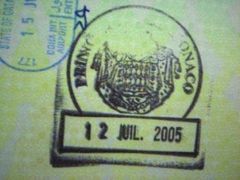 ヨーロッパ偽入国スタンプ(?)収集の旅　≪Part?≫モナコ公国編