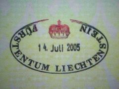 ヨーロッパ偽入国スタンプ(?)収集の旅　≪Part?≫リヒテンシュタイン大公国編
