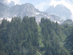 スイスアルプス絶景ハイキング　その５５モンブラン特急からの風景