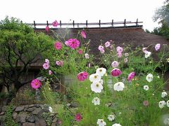 四季の花咲く　茅葺の里ー?