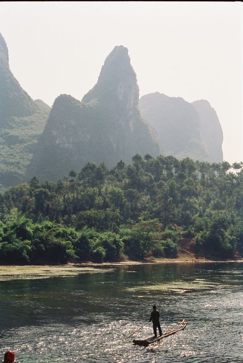 中国桂林水墨画