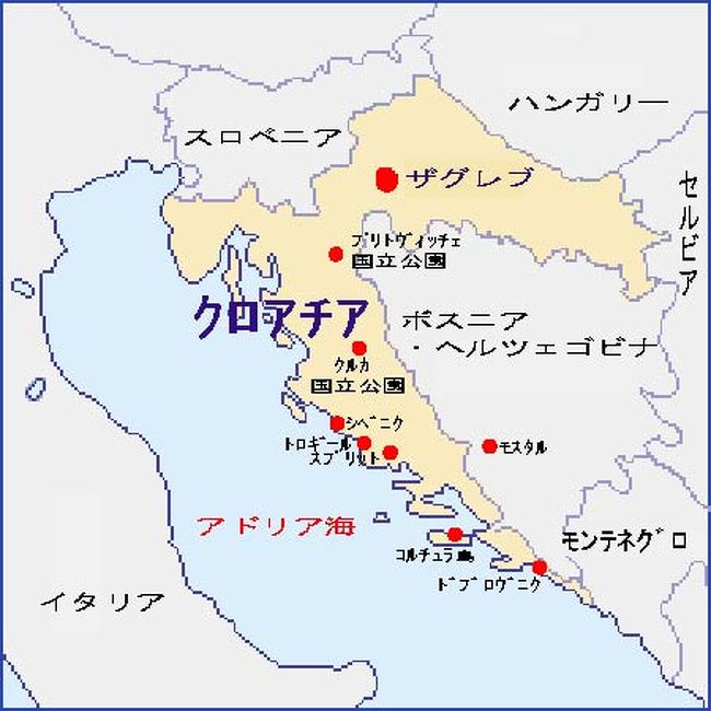 クロアチア　ドゥブロヴニク　木製地図