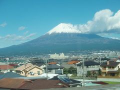 富士山　新幹線の車窓から