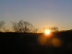 釧路湿原：初冬　ある日の夕景