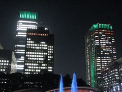 師走の東京の風景その?光都東京・ＬＩＧＨＴＯＰＩＡ(２)丸の内ビル・新丸の内ビルのエメラルドクラウン景観照明