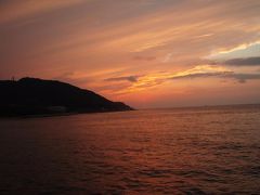 夕暮れの明石海峡