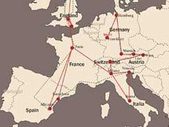 ヨーロッパ８カ国１７都市列車のひとり旅