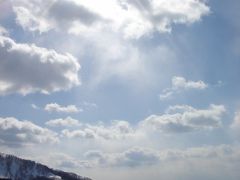 田沢湖くっきり！晴天スキー！