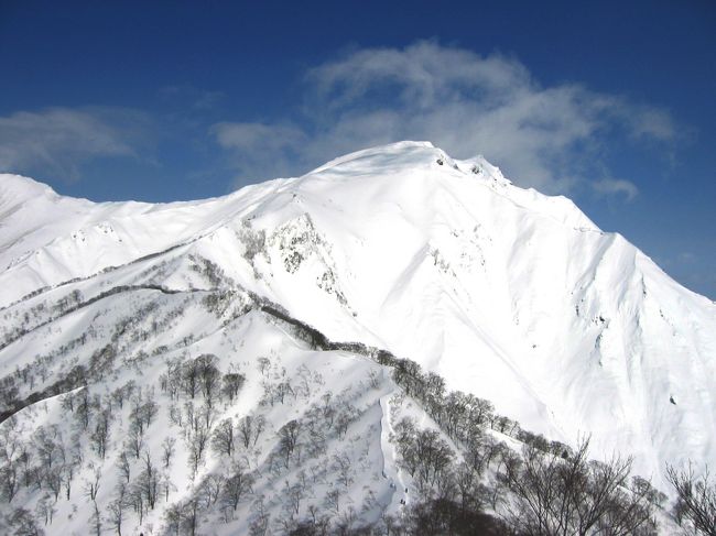 今シーズン初の本格的なツアー。<br />モルゲダール倶楽部のツアーで谷川岳(トマノ耳1963.2m)へ。<br />ツアー前の週末に寒気が入り込んだため、3月下旬とは思えないほどの軽い雪が降り積もった谷川岳。<br />谷川岳には、梅雨の中休みの6月と紅葉の11月に西黒尾根から登ったことはあるが、スキーで登るのも滑るのも初めて。<br />憧れの雪の谷川岳へ。<br /><br />モルゲダール倶楽部HP<br />http://www.morgedal-club.co.jp/