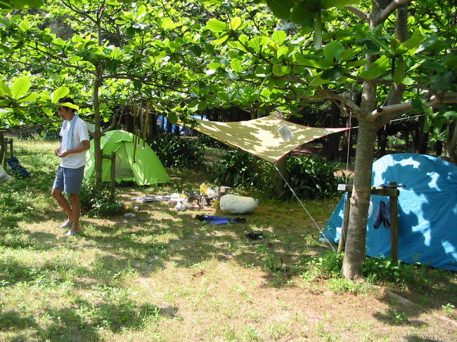 座間味島でキャンプ＆スクーバをしてきました。