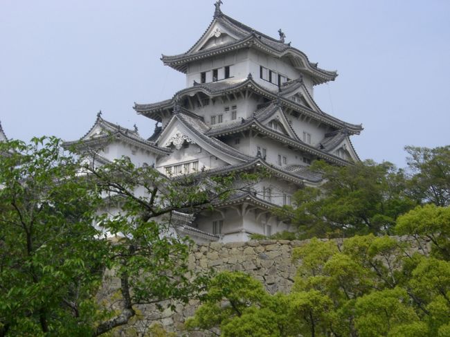 姫路城は大阪からJRで1時間でした