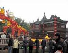 2007冬、中国旅行記12(2/5)：2月16日：上海、上海の家庭料理、春節の飾り