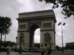 2004夏、フランス旅行記(3)：6月23日(1)パリ・市内散策、シャンゼリゼ大通り、パリ凱旋門