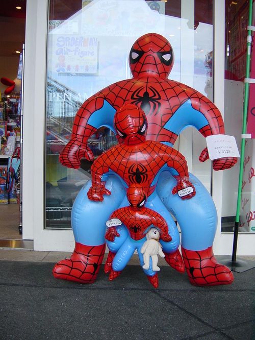 UFJスパイダーマン ソフビフィギュア3体セット 約15cmのアクション