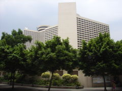 広州　花園酒店の周辺道路、風景