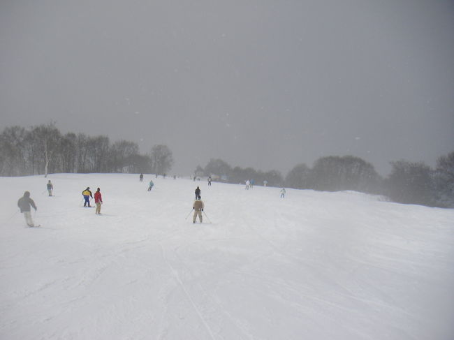 友人４人で野沢温泉にスキーへ行ってきました。雪不足の今年、３月の半ば過ぎだったので、野沢温泉でも雪不足でした。ちょうど、スキーに出かけていた時に、雪が降っていたので、表面は雪があるように見えることもありますが、柄沢ゲレンデなど、リフトが全部外してあり、スカイラインコースの迂回用に、幅１，２ｍ程度のみ雪が整備されている箇所もありました。<br /><br />上部では、雪も降っており、１５ｃｍ程度の新雪が積もっていました。野沢温泉といえば、スキーと共に、お勧めはみゆき商店のバナナボートと、黄金屋の野沢菜浅漬けが大好きなんですよ。昨年を除いて、平成２年から毎年、野沢温泉に来ていますが、野沢温泉は、スキー場も、美味しいものも、温泉も最高ですよ。