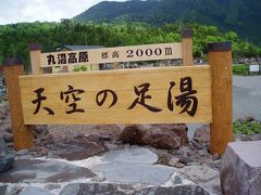 天空の足湯とシラネアオイなど・・・