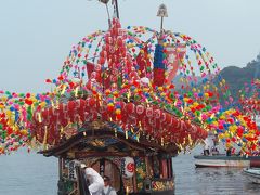 日本三船祭りで神奈川真鶴町の美しい貴船神社まつり（2007）