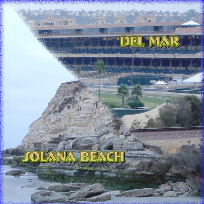 ２００７年７月８日の当地の新聞、オレンジ郡レジスター(the Orange County Register)、の旅の部(travel section) に、デルマーとソラナビーチを楽しむ方法（Ways to enjoy towns of Del Mar and Solana Beach)と題した４ページの記事がでました。<br /><br />旅行者の多くはサンディエゴ市、ラホヤの北にあるこの二つの町を通り過ぎてサンディエゴに行ってしまうのだそうですが、隠れた静かで楽しい町だと書いてあったのです。　<br /><br />「そうだな〜、我々も　今までは素通りしてサンディエゴに行っていたな〜、小さな海辺の町でのんびりと過ごすのもよいかなあ〜、一寸行って　みっか　なあ〜」　なあ〜なあ〜　と云うわけで　みっか　じゃなあ〜い　二日の旅行を計画しました。<br /><br />デルマーとソラナ・ビーチは二つの町ですが二つ合わせても一つの小さな町と云う感じです。<br />
