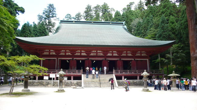比叡山延暦寺の西塔エリアの様子と、帰路途中の様子です。
