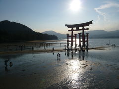 ひき潮の厳島神社（世界文化遺産）