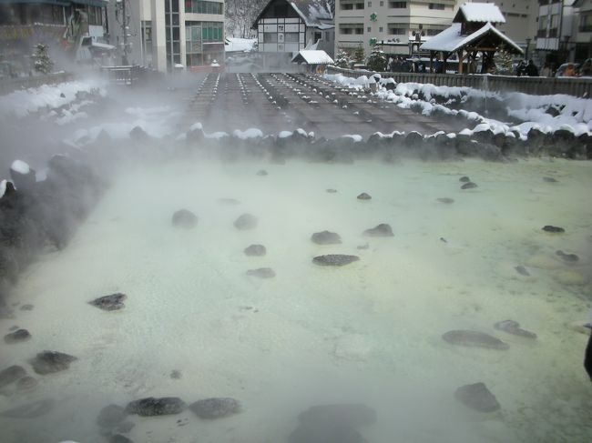 いい湯を求めて草津へ。<br />大雪の日にぶち当たり絶景でした。<br />お正月からツイてます。