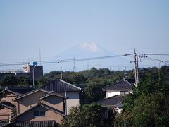久しぶりに冠雪した富士山を眺める