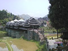 2005春、中国旅行記7(9)：4月24日(2)三江・トン族の建築物、程陽橋