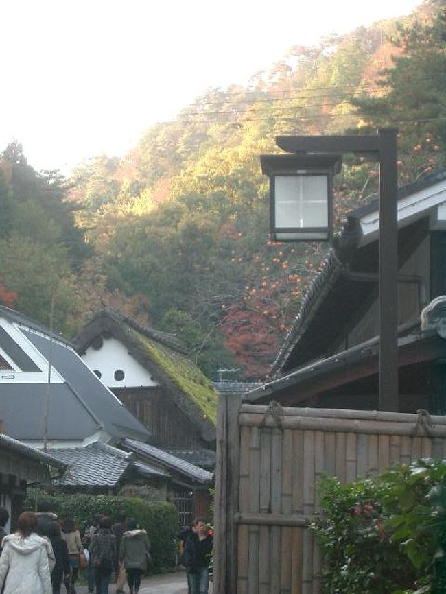 鳥居本までの町並み保存の石畳を歩きました。とても雰囲気の良い、しずかな道です。