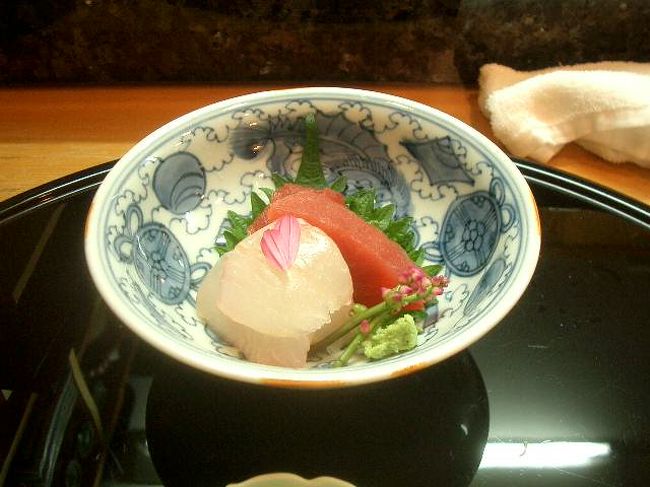 京都の落ち着いた料理屋で夕食をいただきました。満足、まんぞく。
