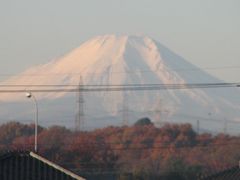 久しぶりにくっきりした富士山を見る