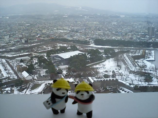 ギプス足の旅にもかかわらず、<br />1日目は、函館山からの夜景も見れたし、<br />『飛天』さんでは、岩盤浴や温泉も楽しめました♪<br /><br />2日目は、市電を利用して散策予定だったものの<br />荷物もあるし、この足ですし・・・<br />安全優先ということで、タクシーを利用することに<br /><br />昨夜利用したmoomoo-taxiさんの頑張りが<br />とても印象的でしたので、2日目も『市内観光3時間コース』を<br />お願いしてみました。<br /><br />