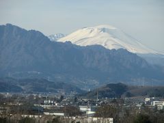 上信越自動車道から上信越の山々を眺める