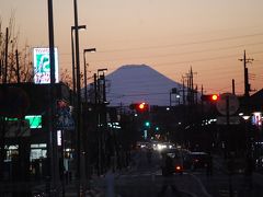 １月２７日のふじみ野市からの富士山