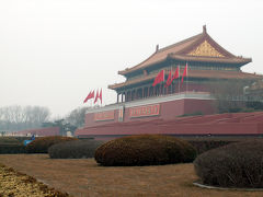 厳冬の北京旅行?：天安門と天安門広場