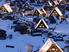 車で岐阜 ★雪の白川郷 '08 ライトアップ 1/2