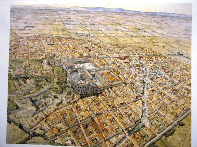 「オランジュのローマ劇場とその周辺及び『凱旋門』」として世界文化遺産に登録されている Orange。でも、なんとなく関心が薄かったので、半日だけ歩いてみました。<br /><br />ローマ帝国に支配されていた Orange。<br />昔はこーんな町だったんですね。タイムトラベルして歩いてみたいな。